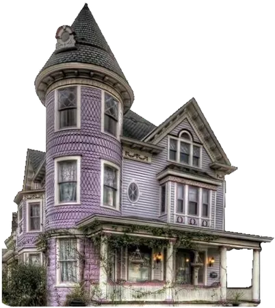 purple victorian house