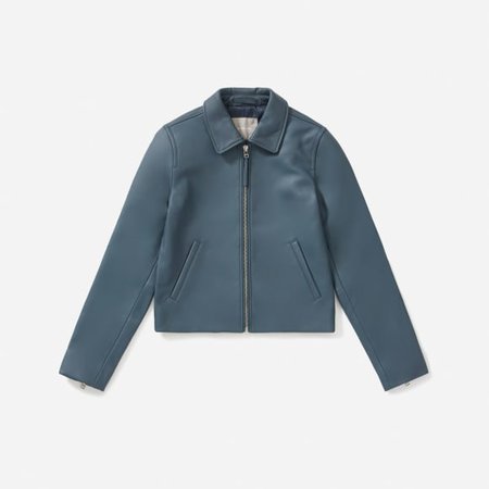 Women’s Modern Leather Jacket | Everlane blue