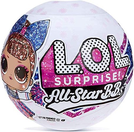 Amazon.com: LOL Surprise All-Star BBS Sports Series 2 Cheer Team Sparkly Dolls with 8 Surprises Including Doll, Trading Card, Bottle, Pompom, Shoes, Cheer Uniform, Secret Message, Accessories | Ages 4-15 : Toys & Games