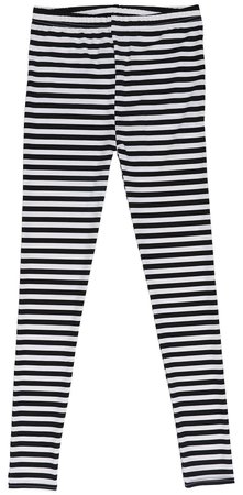 Womens Black White Horizontal Stripes Opaque Leggings Footless SKINNY Pants for sale online | eBay