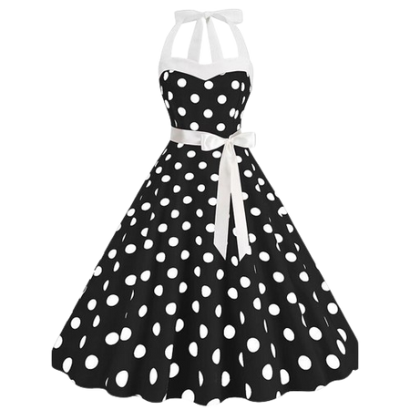 Rockabilly Polka-dot Dress