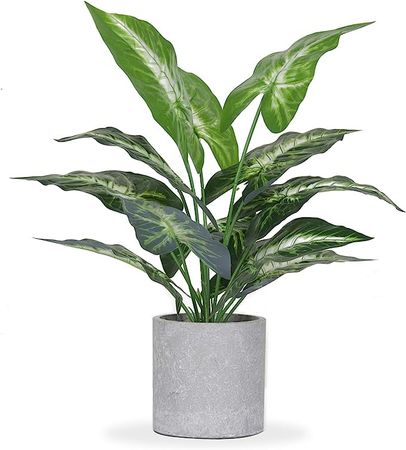 Amazon.com: JC nateva 16" Small Fake Plants Artificial Potted Faux Plants for Office Desk Shelf Bathroom Home Decor : Home & Kitchen