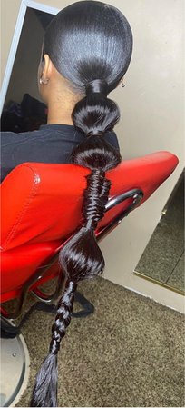 Fishtail ponytails