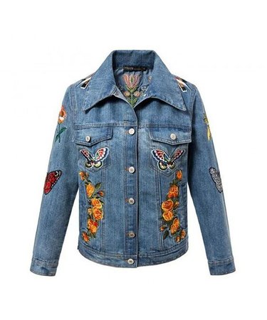 (18) Pinterest - Women's Girls Embroidered Reversible Denim Jeans Bomber Jacket - Jeans - CS12N1K8Q3P,Women's Clothing, Coats | Coats, Jackets & Vests for Women