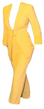 Yellow pantsuit