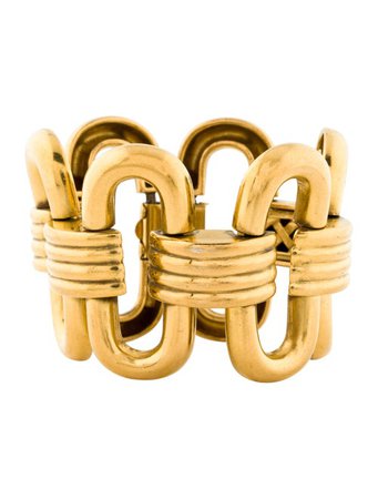 Ben-Amun Gold geometric retro 60s pucchic fancy Metal Link, Bracelets - W8Z20982 | The RealReal