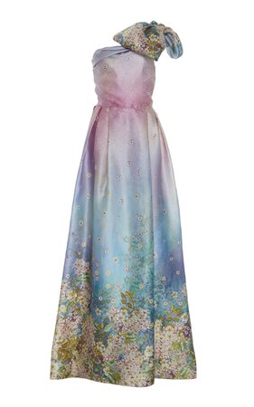 Watercolor Floral Gown by Luisa Beccaria | Moda Operandi