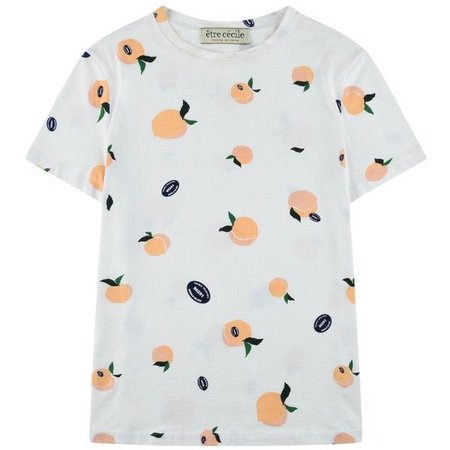 peach shirt