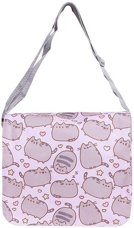 Amazon.com: Pusheen The Cat Messenger Cross Body Shoulder Bag, Purple, One Size: Clothing