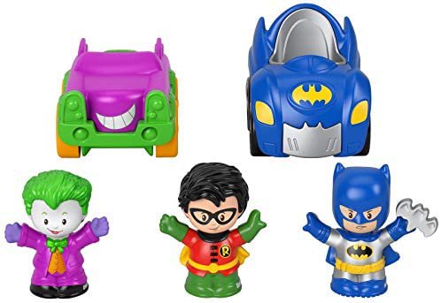 Fisher-Price Little People DC Super Friends Crime Fighting Gift Set, Batman Toy Vehicle and Figure Gift Set for Toddlers and Preschool Kids Ages 1 to 5 Years https://a.co/d/35AnT2S