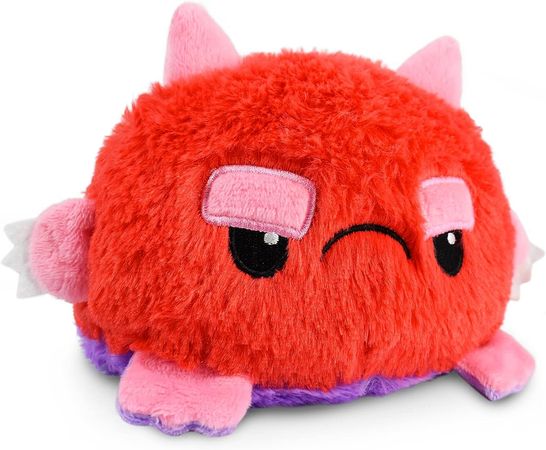 Amazon.com: TeeTurtle - The Original Reversible Monster Plushie - Purple + Red Fuzzy - Cute Sensory Fidget Stuffed Animals That Show Your Mood - Perfect for Halloween! 4 inch : Toys & Games