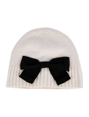 Kate Spade New York Knit Bow-Accented Beanie - Accessories - WKA108259 | The RealReal