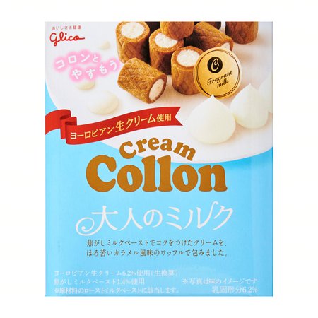 Glico Collon Milk Flavored Biscuit Roll
