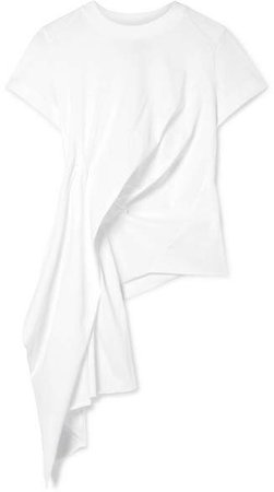 Marques' Almeida - Draped Cotton-jersey T-shirt - White