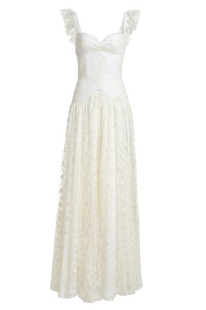 PRE-ORDER - Arabelle White Lace Gown — Markarian