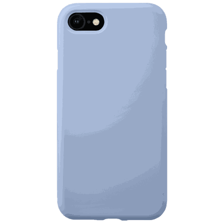Coque antichoc en gel de silicone doux pour Apple iPhone 7/8/SE 2020, Bleu Lilas | The Kase