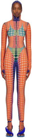 Jean Paul Gaultier Orange Dots Jumpsuit