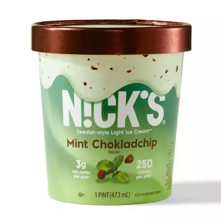 N!ck's Light Ice Cream Mint Chokladchip, 1 Pint - Walmart.com