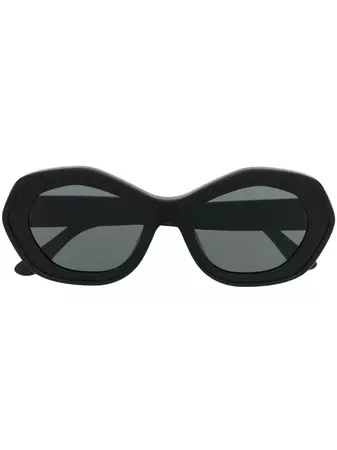 Marni Eyewear geometric-frame Logo Sunglasses - Farfetch