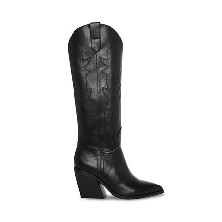 ARIZONA Black Paris Knee High Western Boot | Women's Boots – Steve Madden