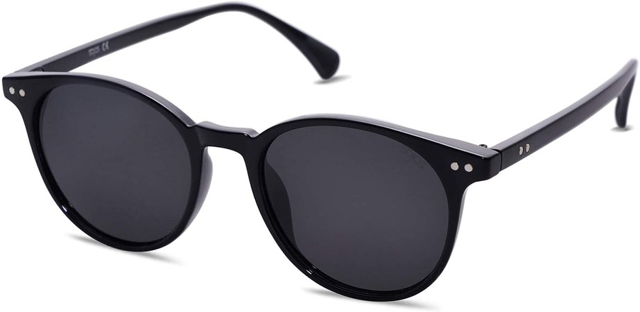 Amazon.com: SOJOS Small Round Classic Polarized Sunglasses for Women Men Vintage Style UV400 Lens SJ2113, Tortoise/Grey : Clothing, Shoes & Jewelry