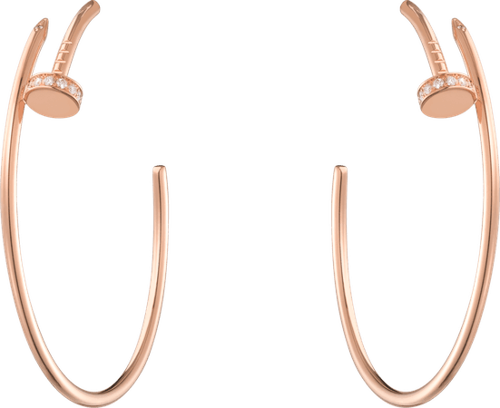 CRB8301212 - Juste un Clou earrings - Pink gold, diamonds - Cartier
