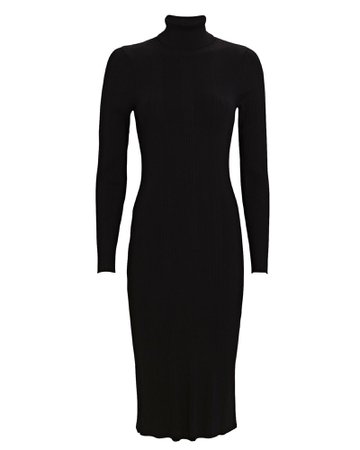 L'Agence Jeanne Turtleneck Midi Knit Dress | INTERMIX®