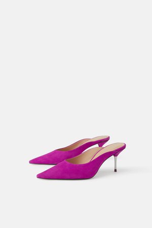 HEELED LEATHER MULES - Party Shoes-SHOES-WOMAN | ZARA United States