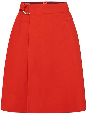 Menashion Wrap Skirt No. 904 Cherry Tomato Red
