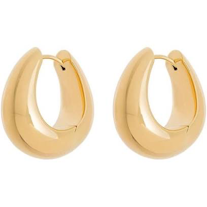 thick gold hoop earrings