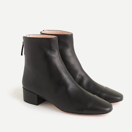 J.Crew: Cap-toe Ankle Boots For Women