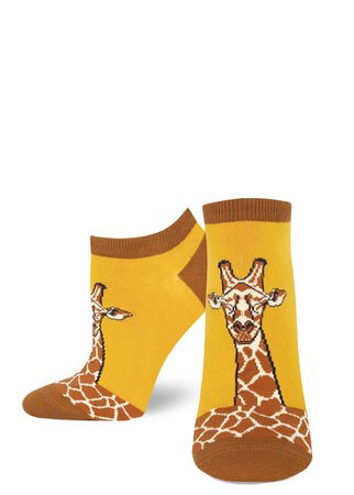 Giraffe Women's Ankle Socks | Cute Short Socks With Giraffes For Women - ModSock