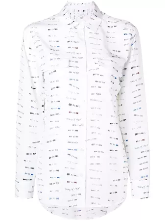 Equipment Stamped Date Printed Shirt - Farfetch