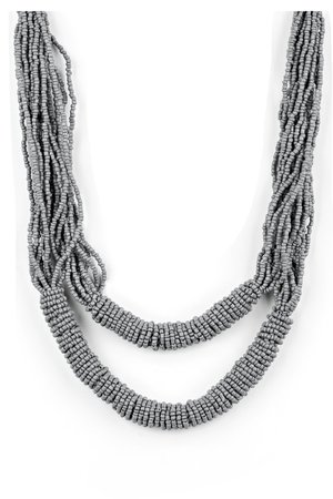 gray necklace