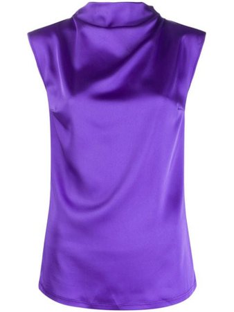 Purple Styland High Neck Top | Farfetch.com