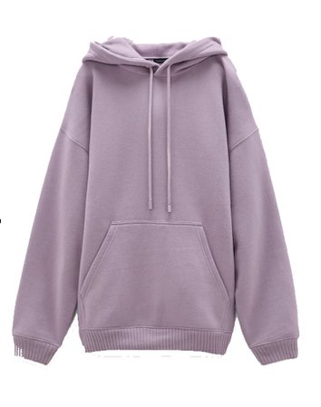 oversized hoodie lilac  zara