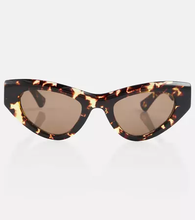 Cat Eye Acetate Sunglasses in Multicoloured - Bottega Veneta | Mytheresa