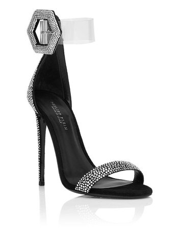 Sandals High Heels Crystal | Philipp Plein