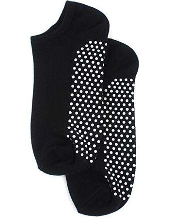 Amazon.com: Non Slip Skid Socks with Grips, For Hospital, Yoga, Pilates,black: Clothing