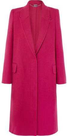 Wool And Cashmere-blend Coat - Pink