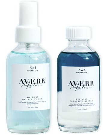 Radiant Skin Set | Hydrating Face Mist | Natural Face Cleanser – Averr Aglow