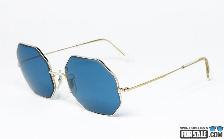 ray ban octagon sunglasses icy blue