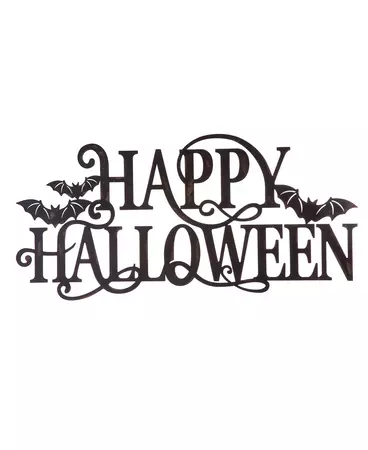 Glitzhome Metal Happy Halloween Wall Sign & Reviews - All Wall Décor - Home Decor - Macy's