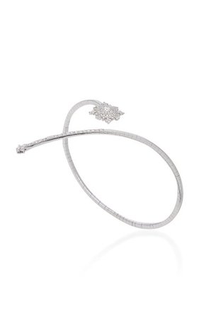 Petite Tsarina 18k White Gold And Topaz Bracelet By Nadine Aysoy | Moda Operandi