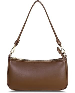 Amazon.com: NIUEIMEE ZHOU Shoulder Bag for Women Retro Vegan Leather Classic Clutch Tote HandBags Purses with Zipper Closure : Clothing, Shoes & Jewelry