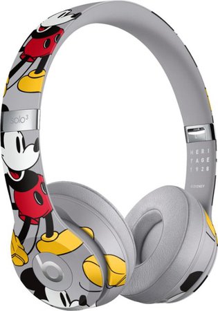 Beats by Dr. Dre Beats Solo3 Wireless Headphones Mickey's 90th Anniversary Edition Gray MU8X2LL/A - Best Buy