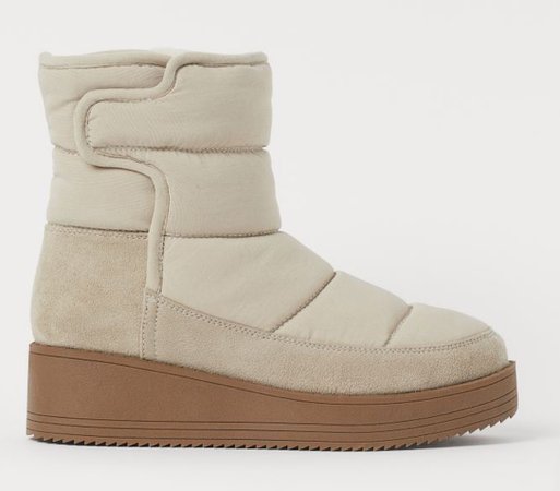 H&M warm boots beige