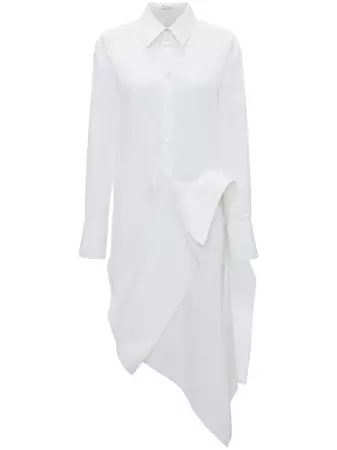 JW Anderson Deconstructed Cotton Shirtdress - Farfetch