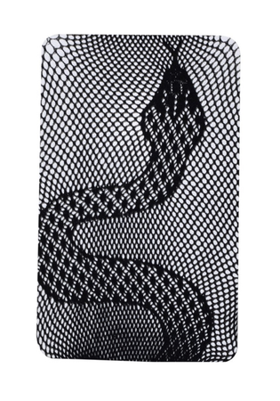 snake fishnet tights
