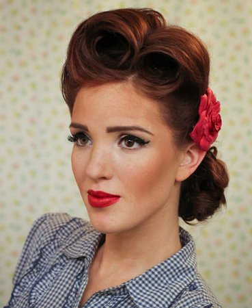60s pin up hair - Google Search